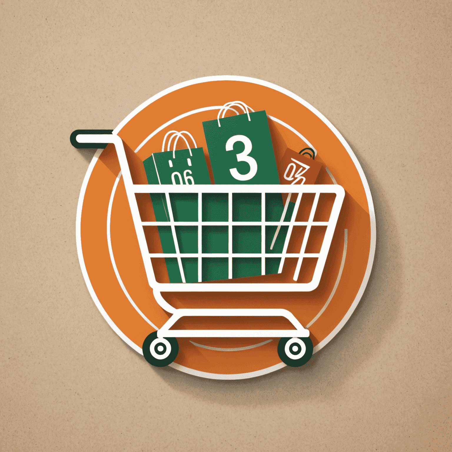 Coupon Master logo featuring a stylized shopping cart with a percentage sign